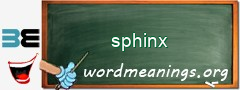 WordMeaning blackboard for sphinx